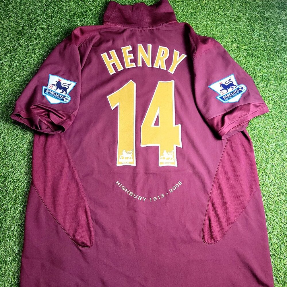 Henry Arsenal 2005 2006 HIGHBURY LAST GAME Home Soccer Jersey L